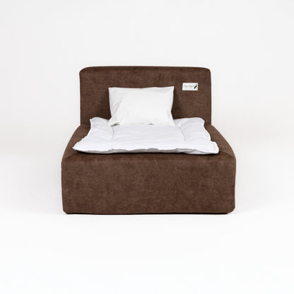 Small luxury dog bed bundle with duvet – premium designer dog bed by Doga Royal for modern interiors.